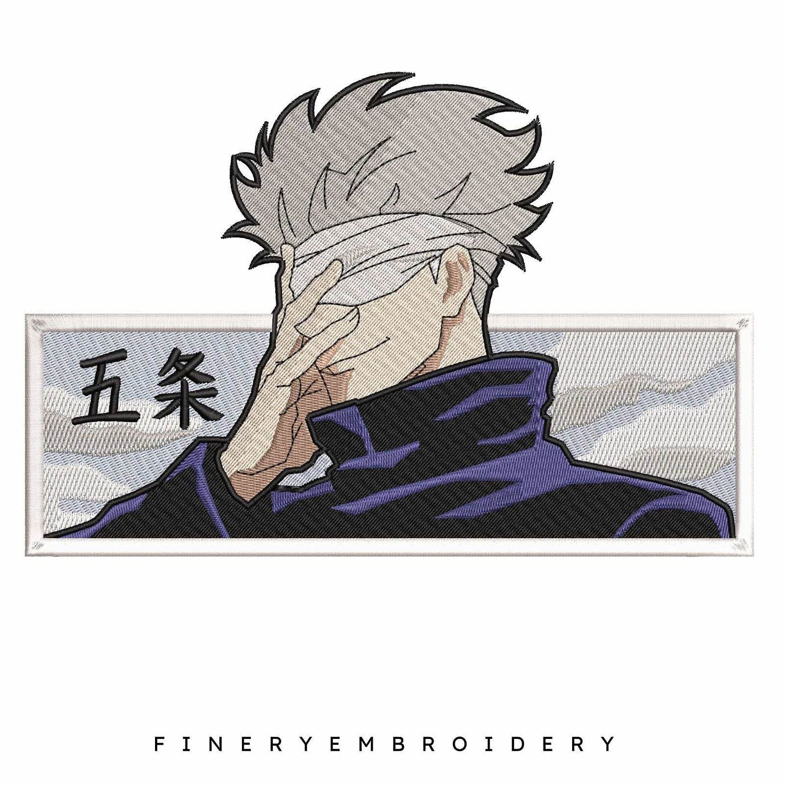 Jujutsu Kaisen Satoru Gojo 2 - Anime - Embroidery Design - Image 2