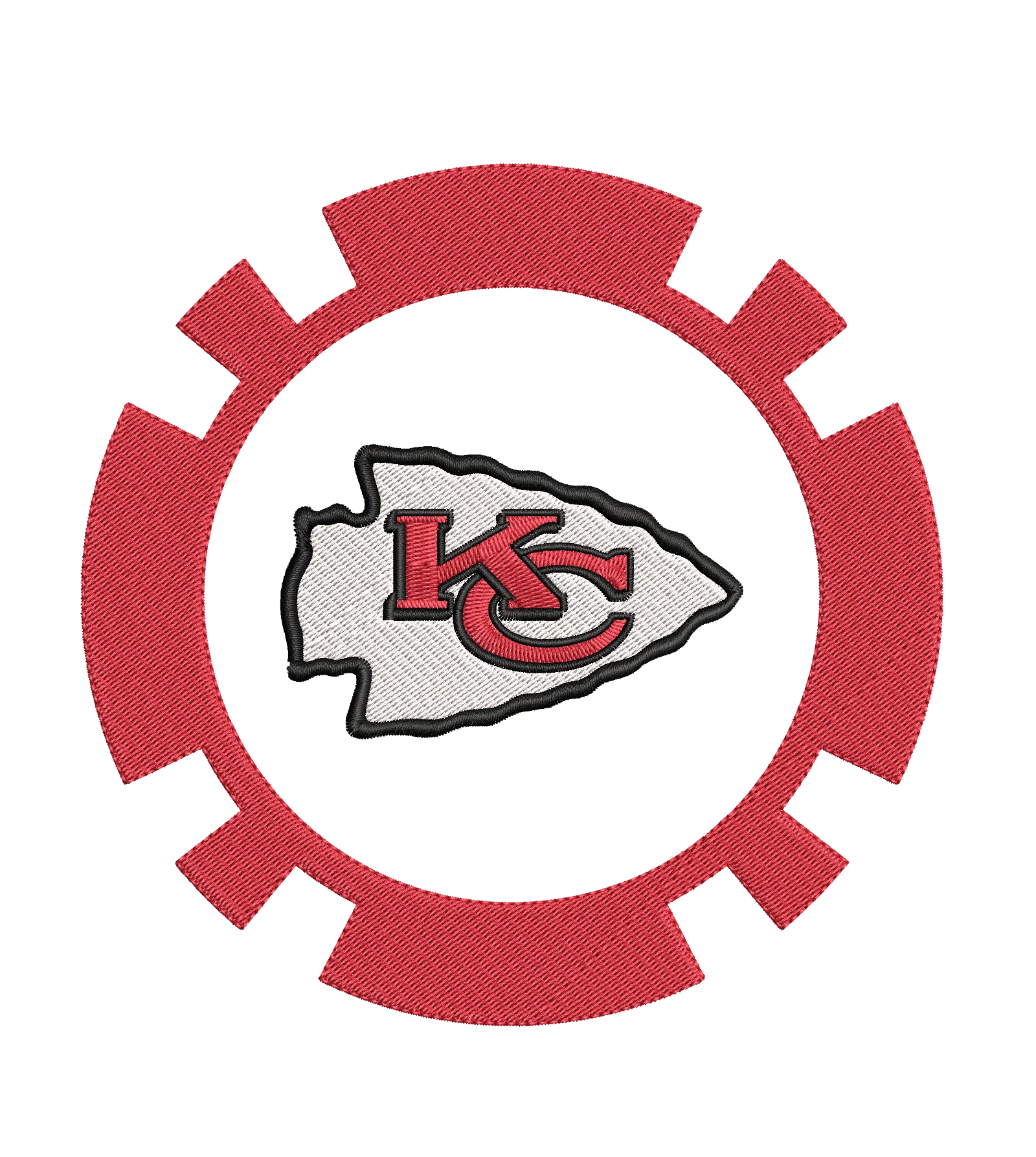 Kansas City Chiefs 5 : Embroidery Design - Image 2