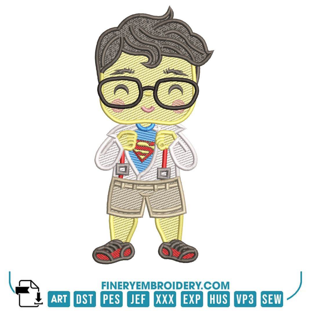 Kids Superhero Embroidery Designs Pack – 5 Designs in 6 Sizes - Image 3