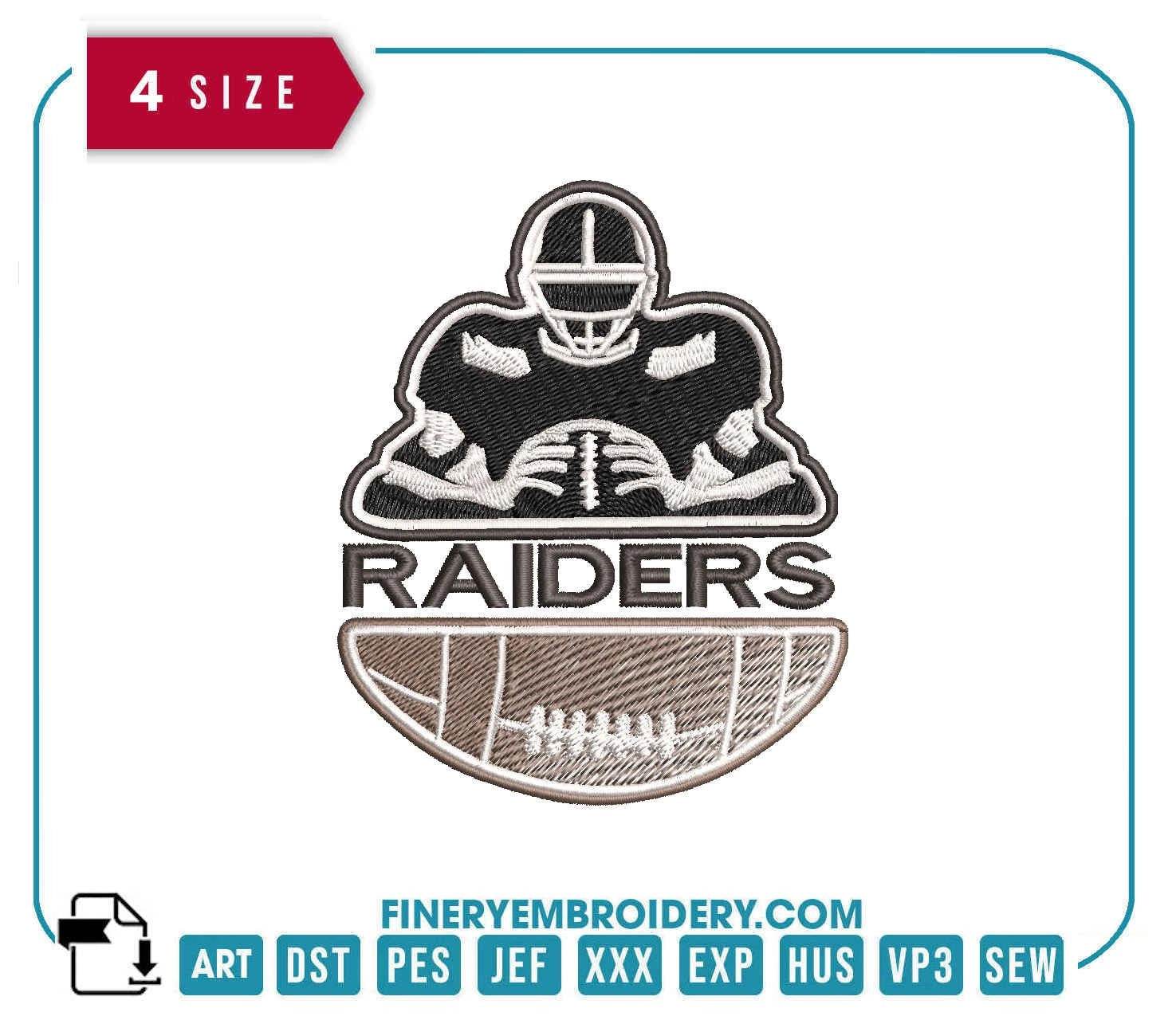 Las Vegas Raiders Team Player : Embroidery Design