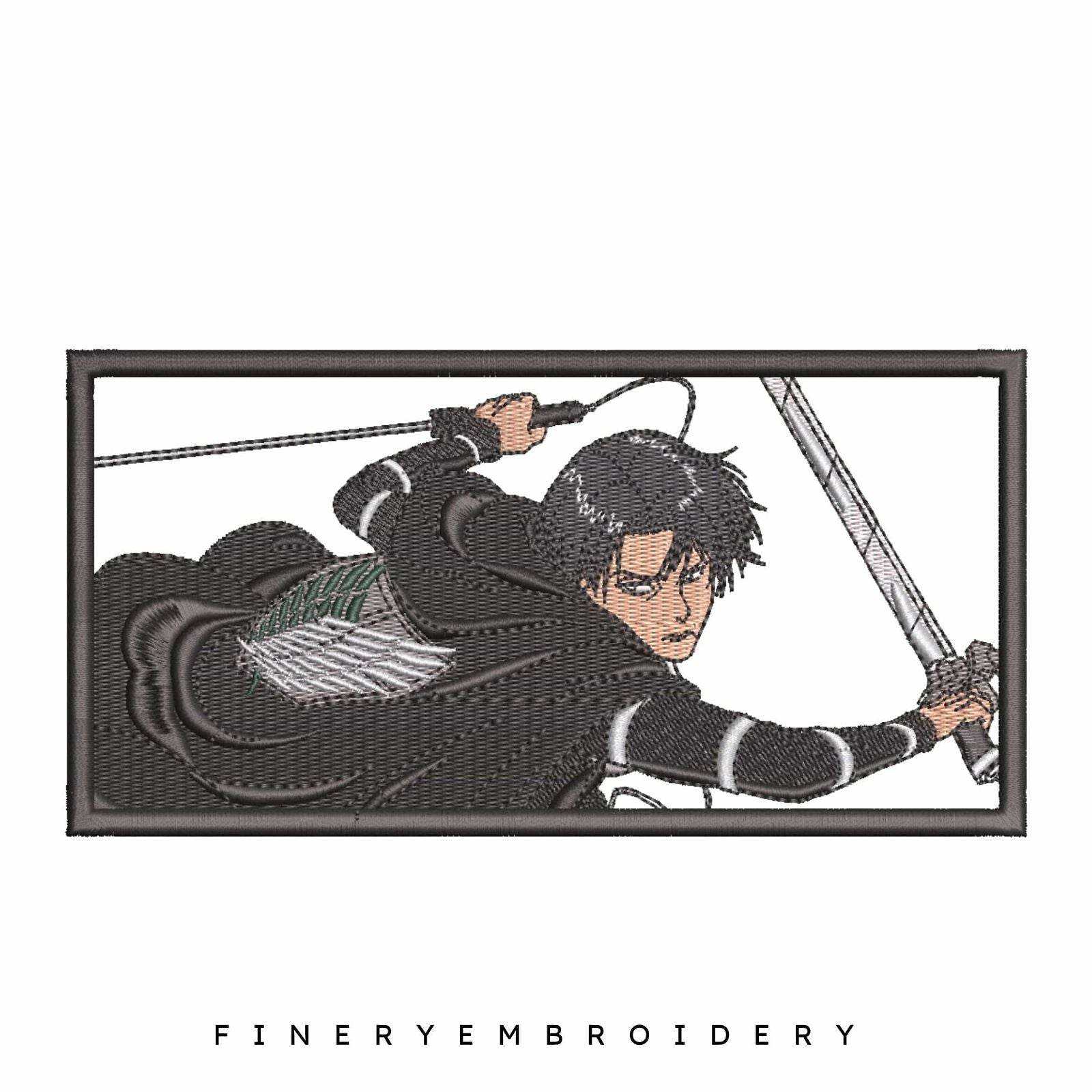 Levi Ackerman - Attack on Titan - Animé - Embroidery Design - Image 2