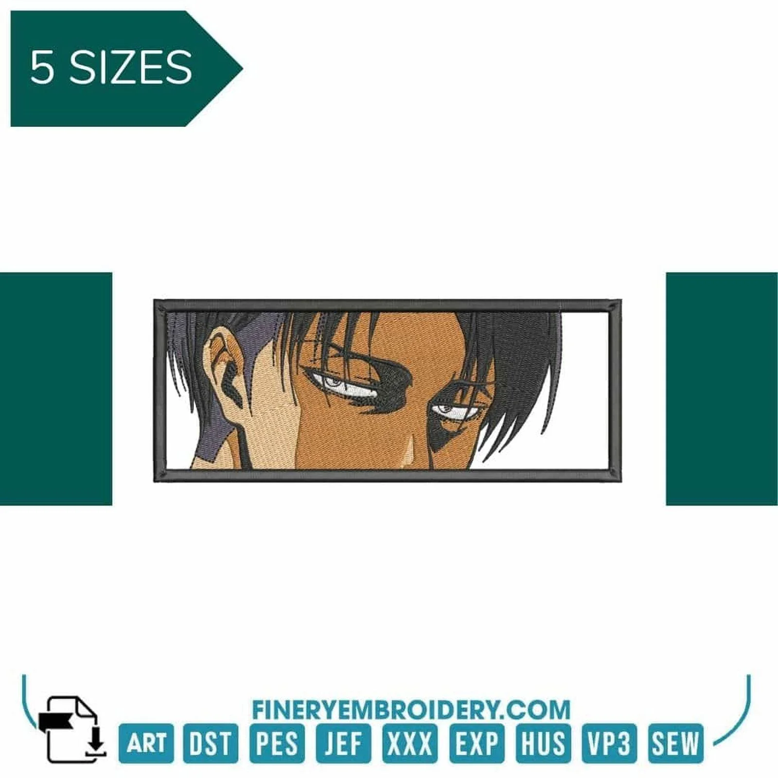 Levi Ackerman Boxed - Attack on Titan - Animé  - Embroidery Design