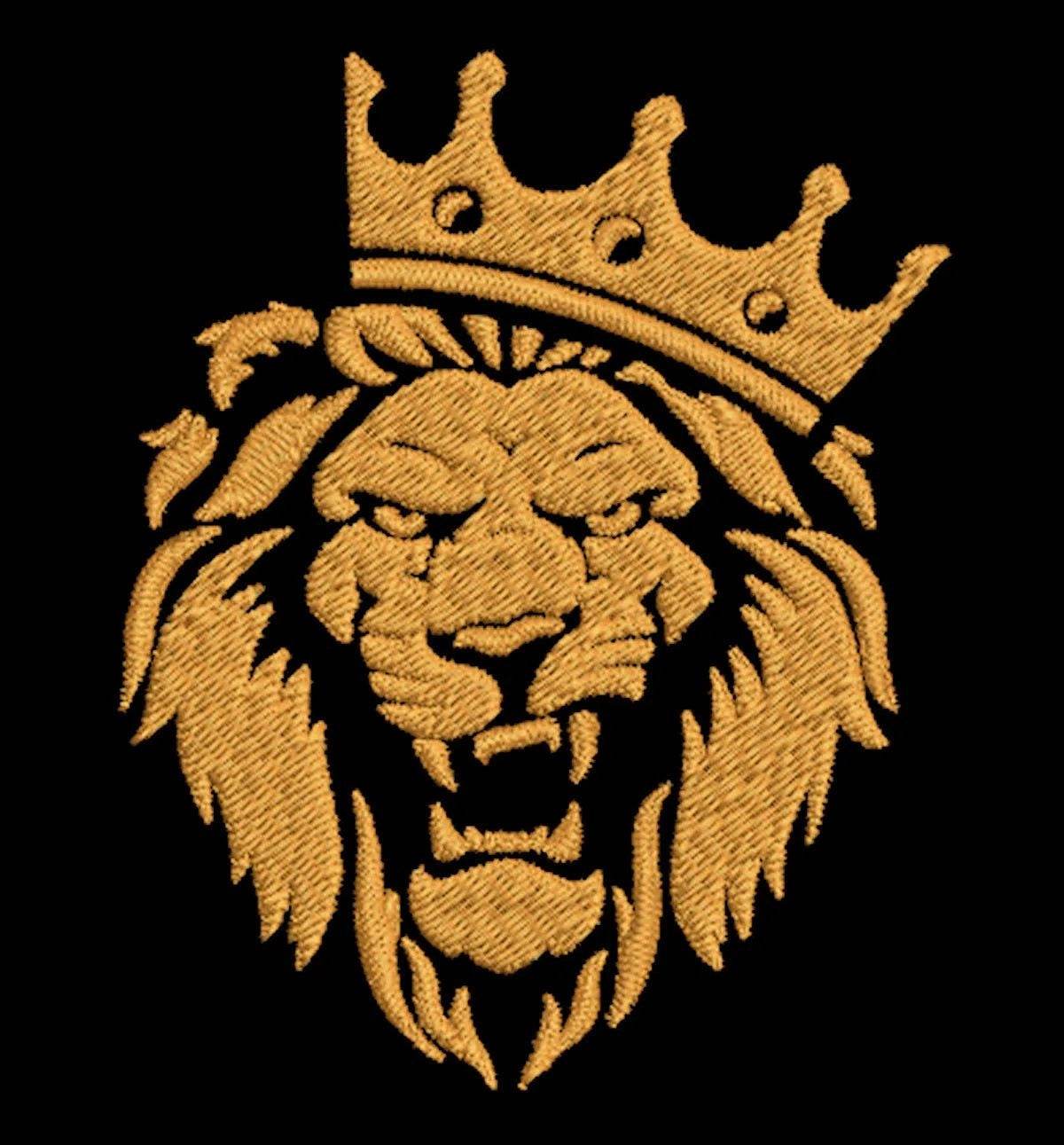 Lion with crown - Embroidery Design - Image 4