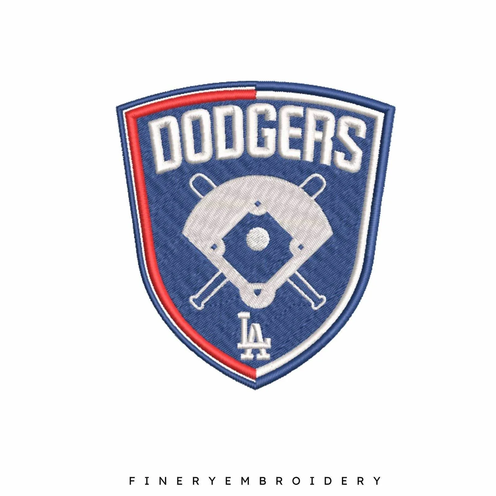 Los Angeles Dodgers 2 - Logo Embroidery Design | FineryEmbroidery - Image 3