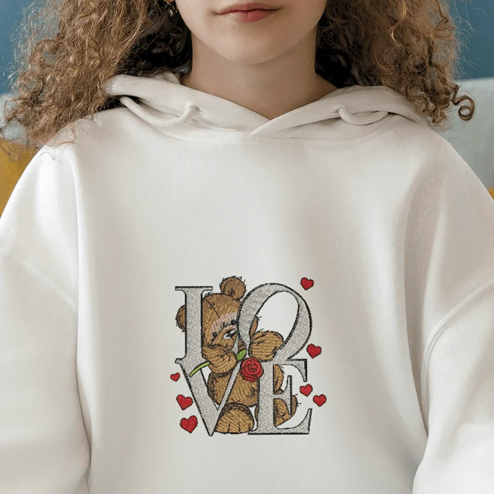 Love Bear Embroidery Design – FineryEmbroidery - Image 2