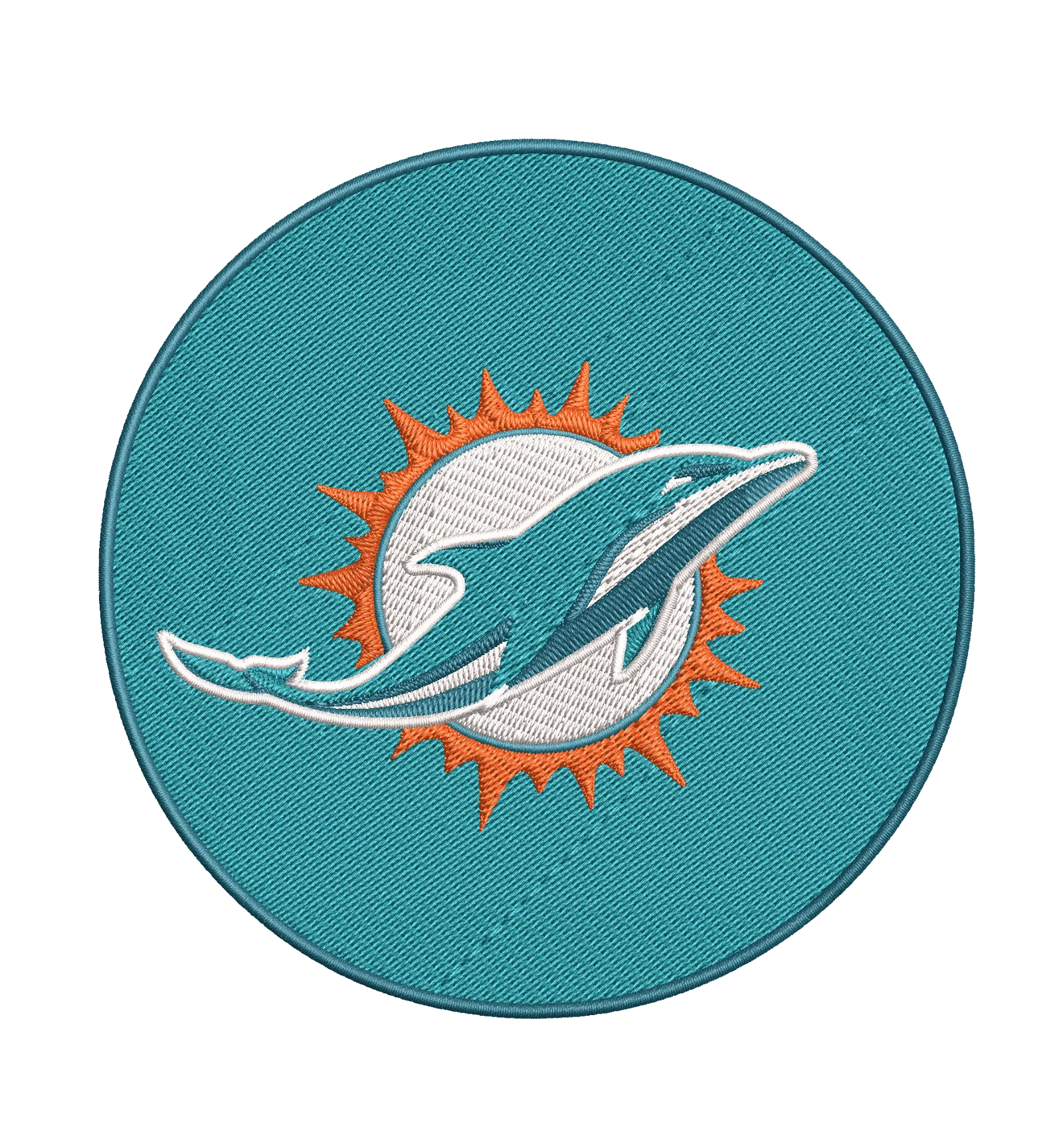 Miami Dolphins 1 : Embroidery Design - Image 2
