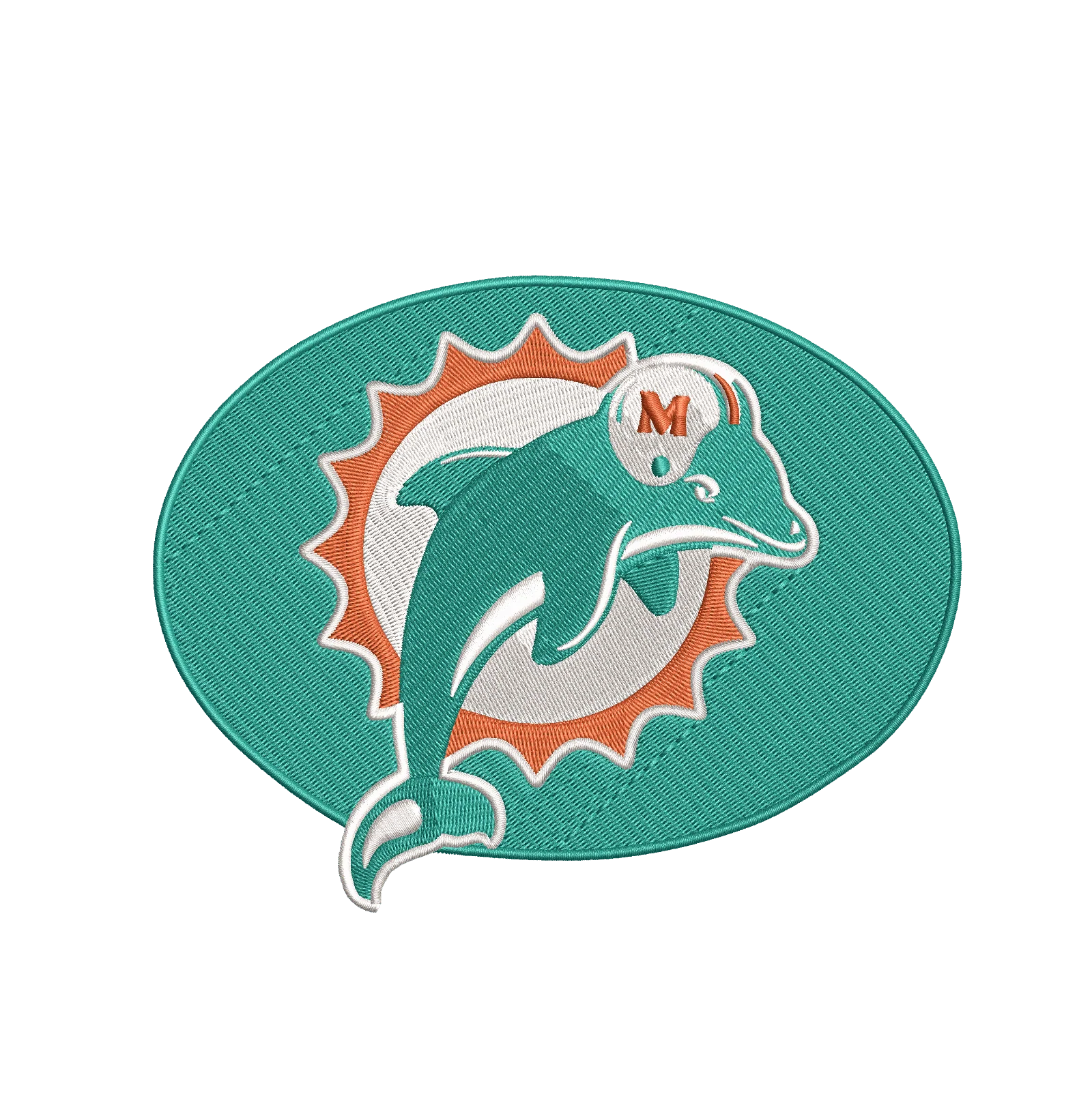 Miami Dolphins 2 : Embroidery Design - Image 2
