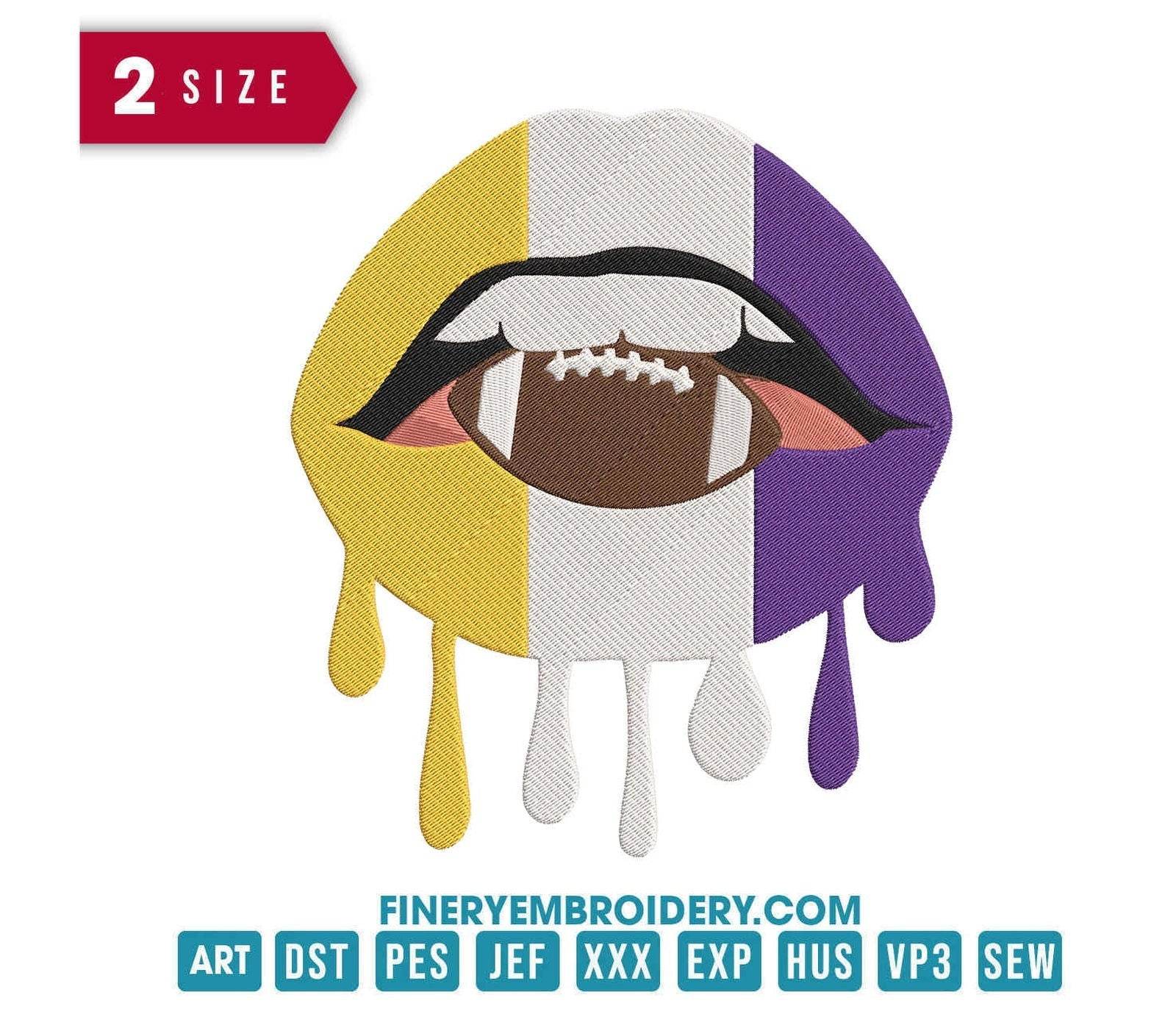 Minnesota Vikings 6 : Embroidery Design