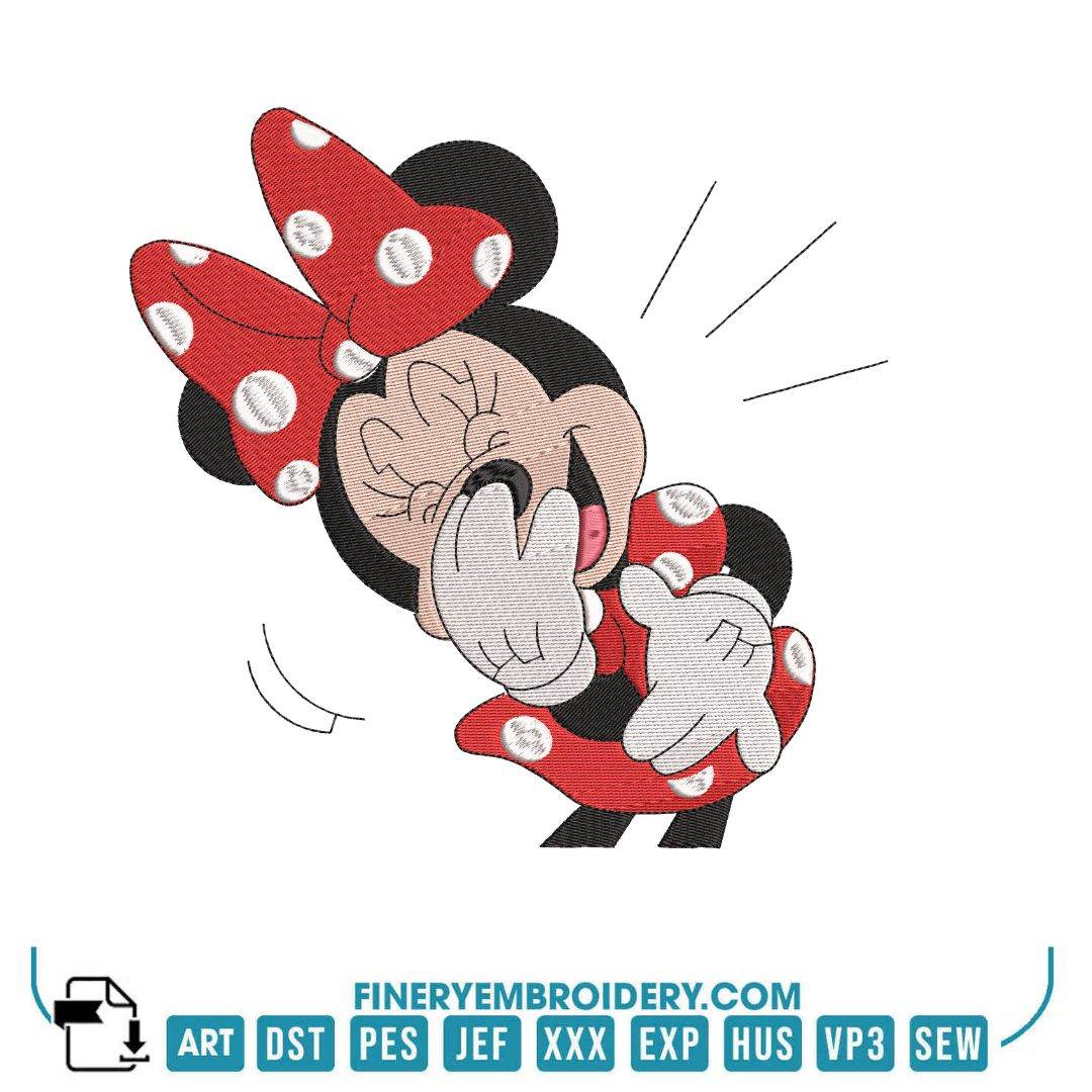 Minnie Mouse Embroidery Design Pack – 6 Designs in 5 Sizes - Image 2