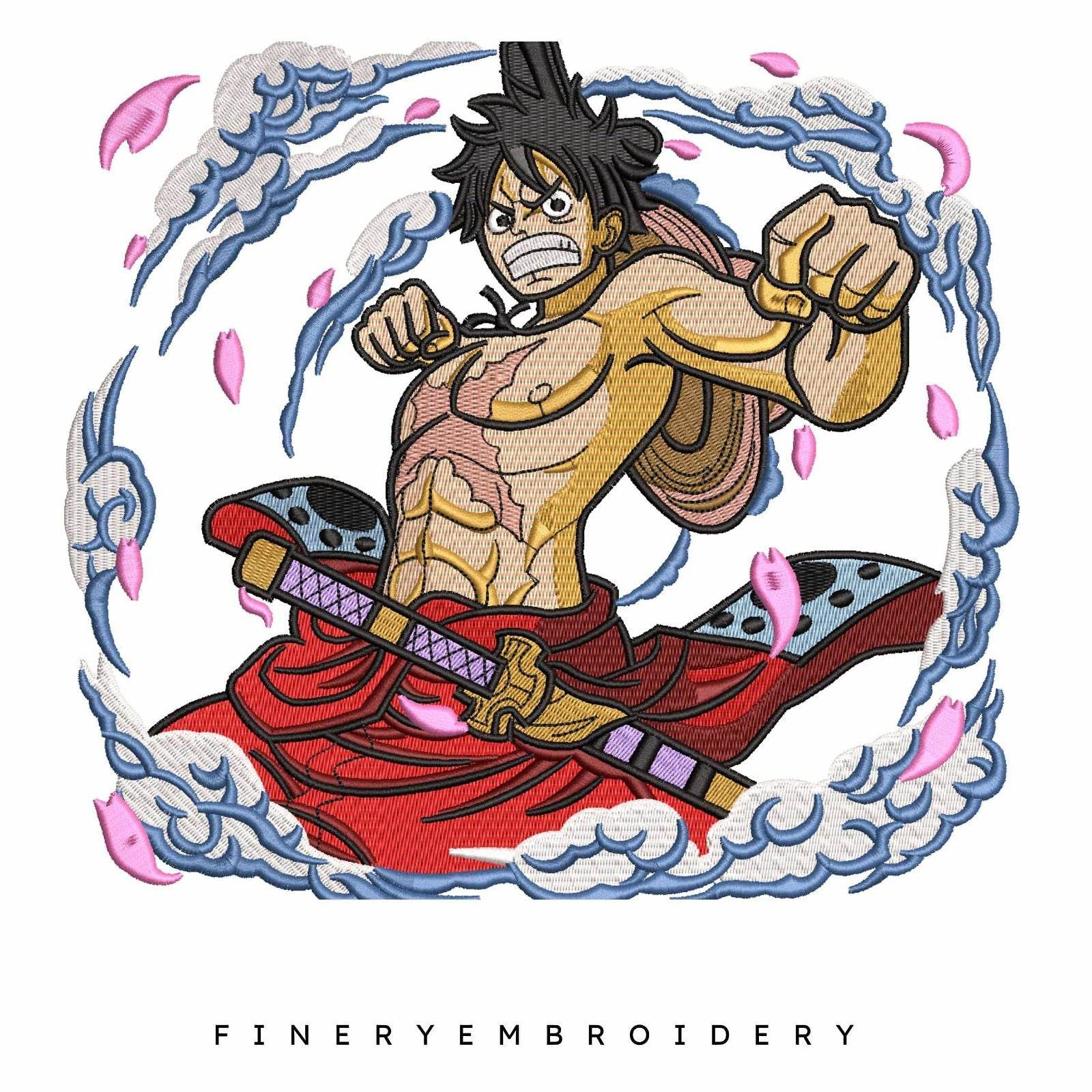 Monkey D. Luffy | One Piece - Animé  - Embroidery Design - Image 2