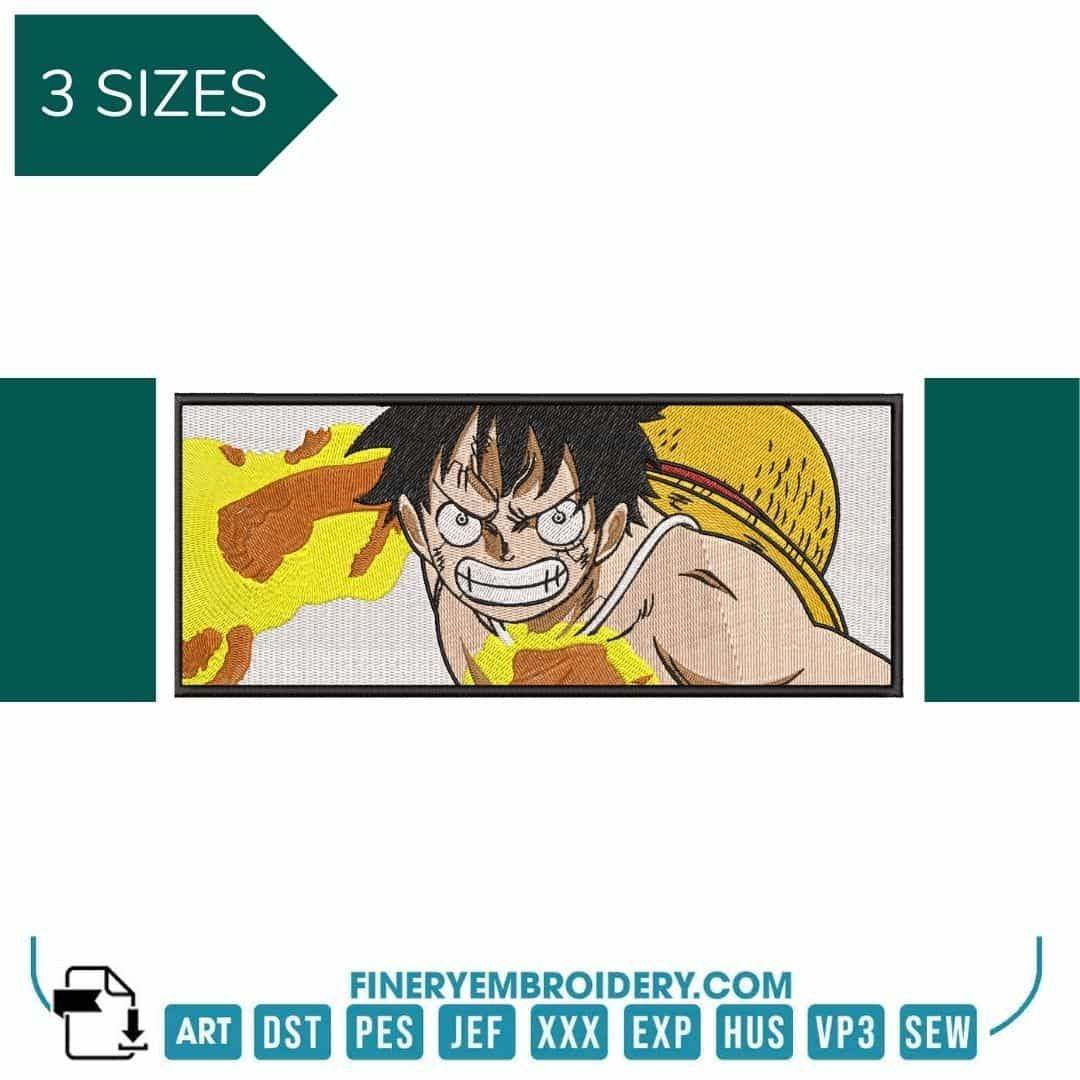 Monkey D. Luffy | One Piece - Frame - Animé  - Embroidery Design