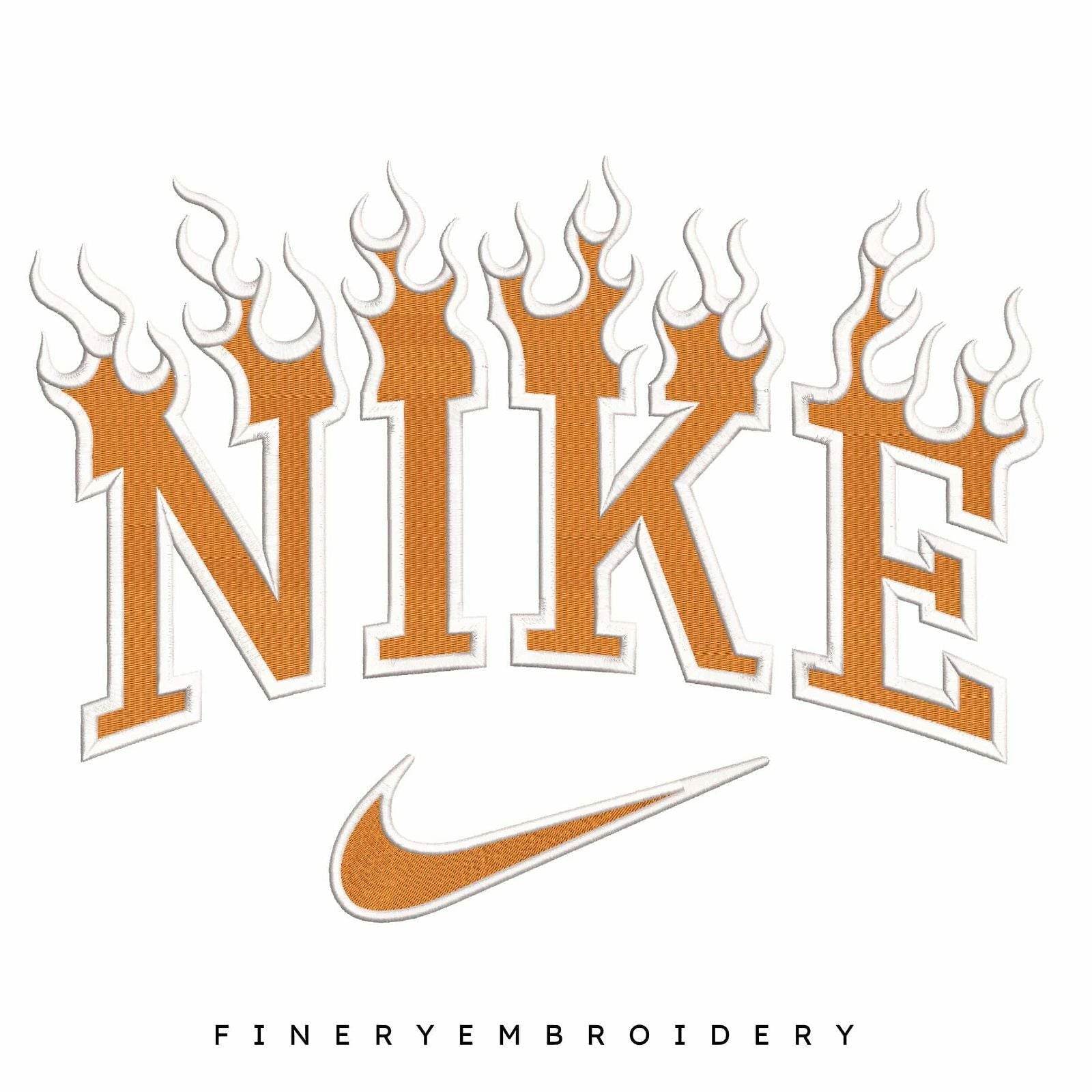 Nike Flame - Embroidery Design - Image 2