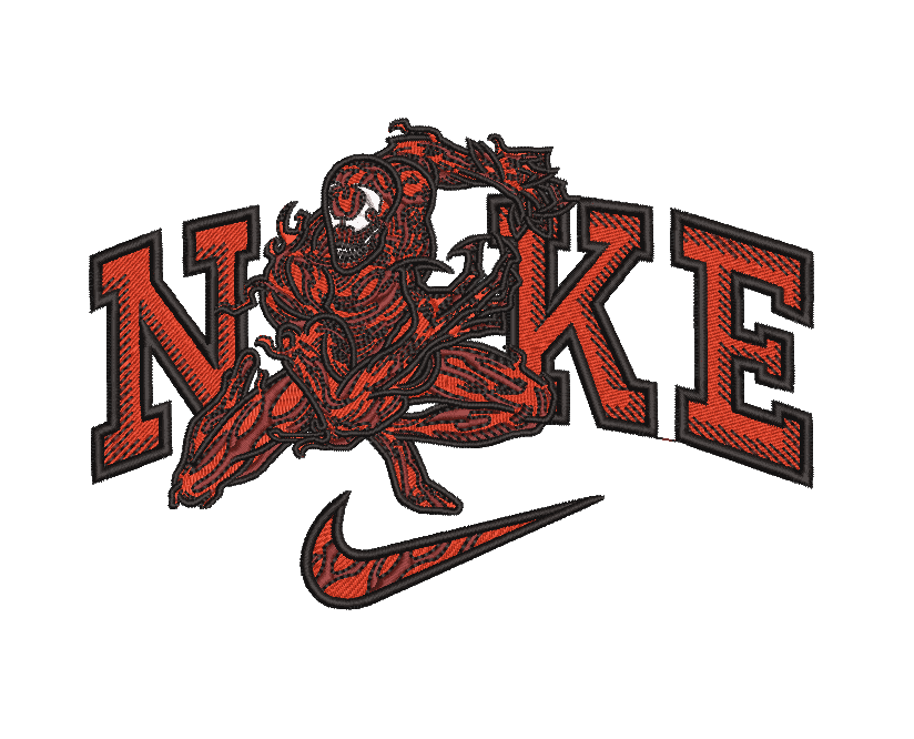 Nike Marvel Carnage - Embroidery Design - Image 4
