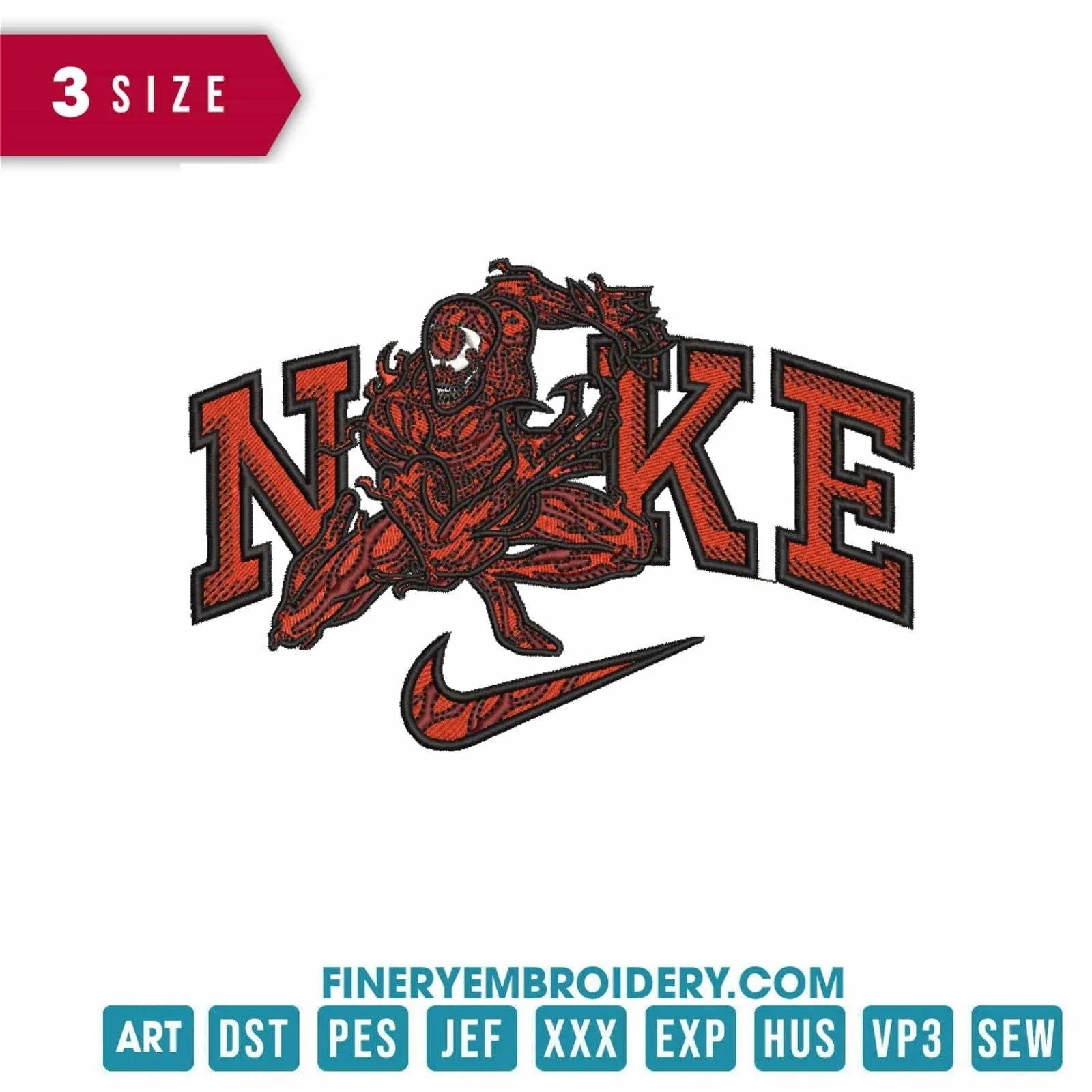Nike Marvel Carnage - Embroidery Design
