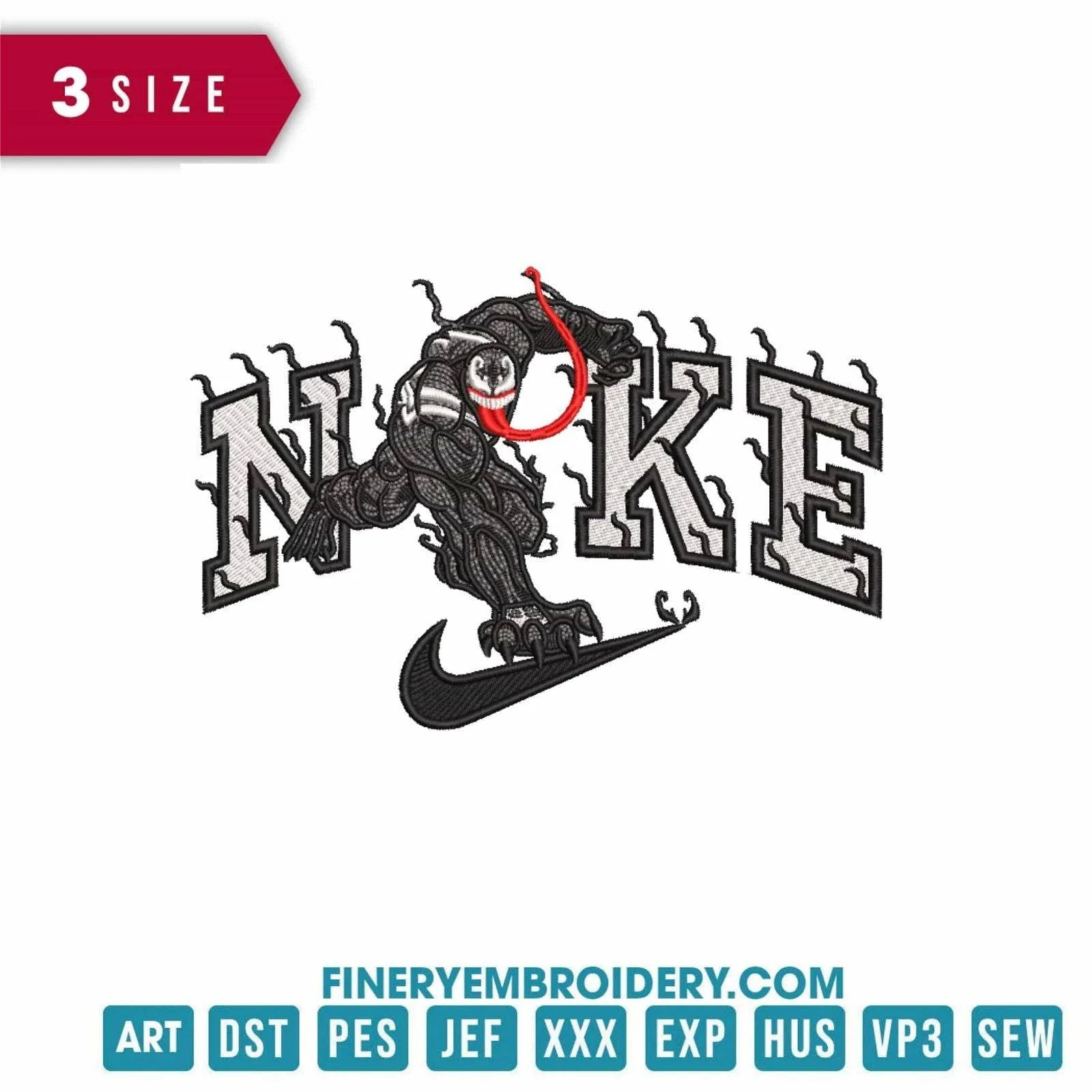 Nike Marvel Venom - Embroidery Design