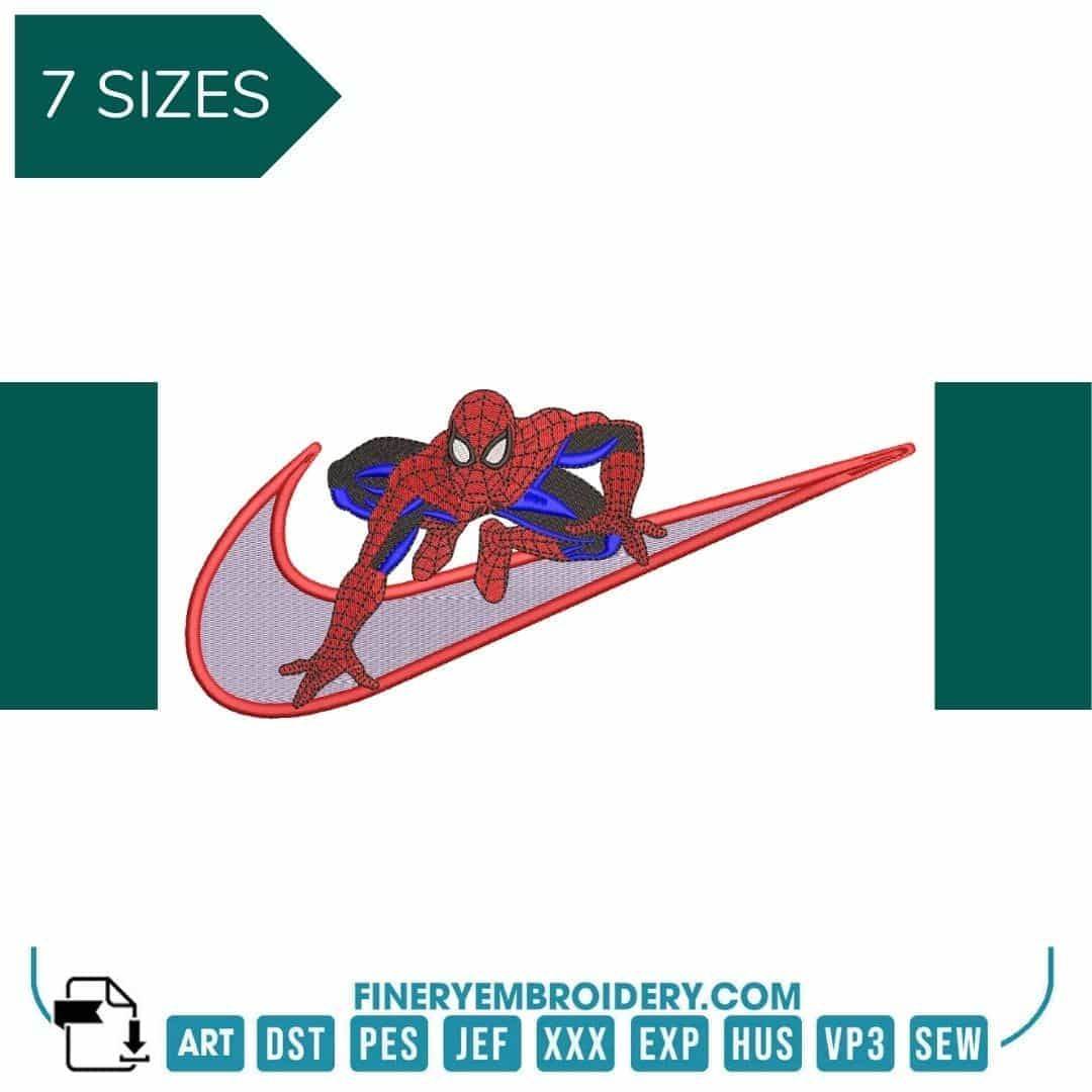 Nike Spiderman 22 - Embroidery Design