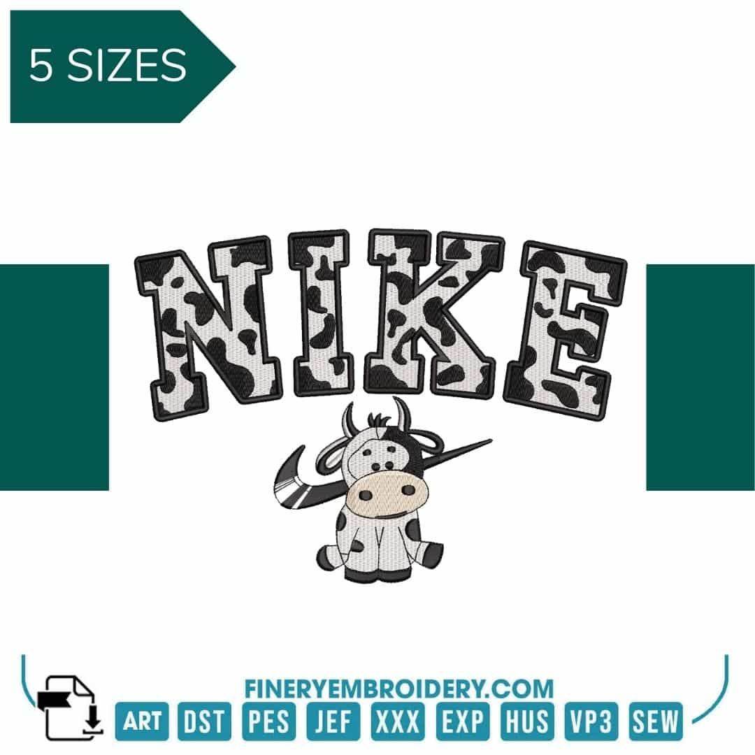 NIKE Vache - Embroidery Design
