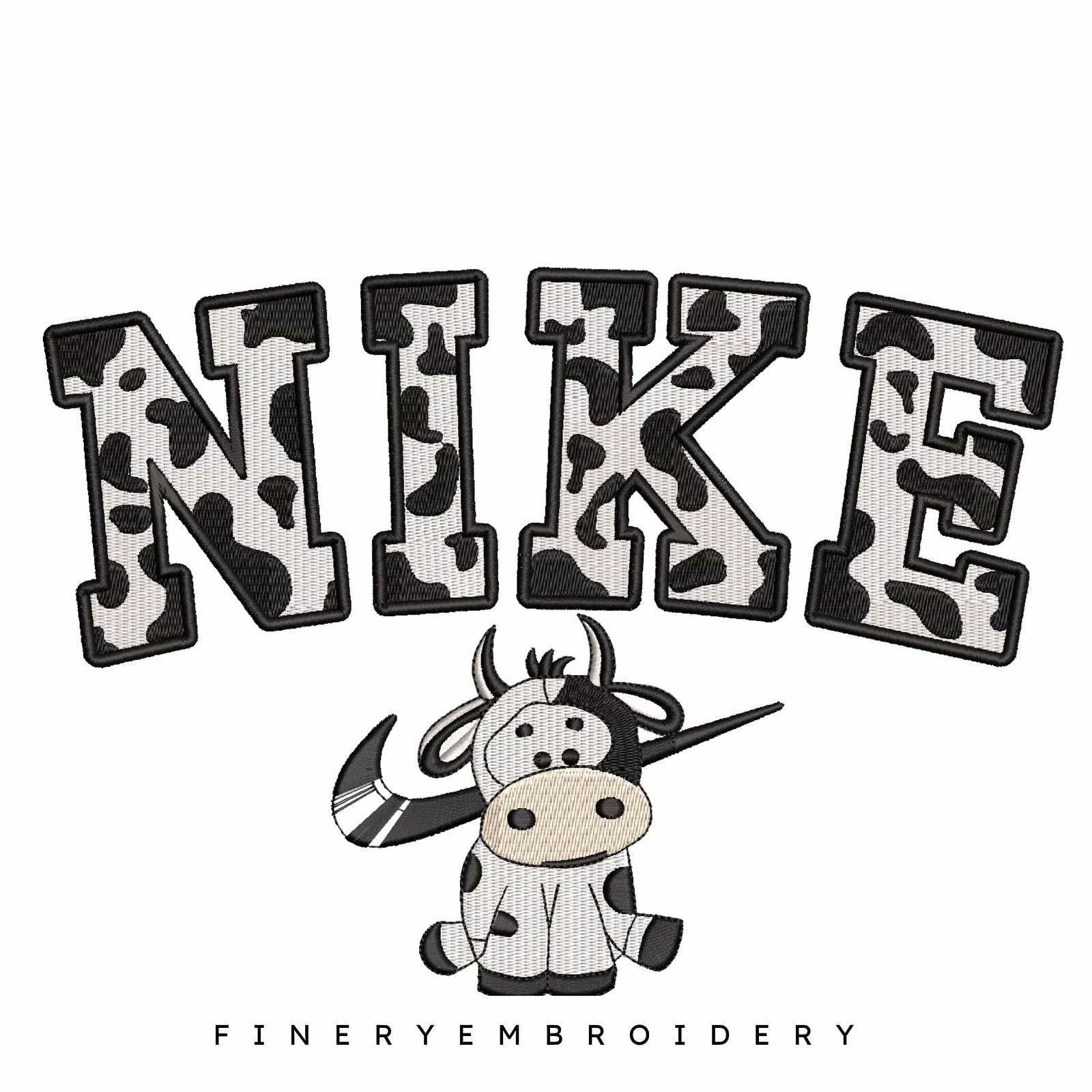 NIKE Vache - Embroidery Design - Image 2
