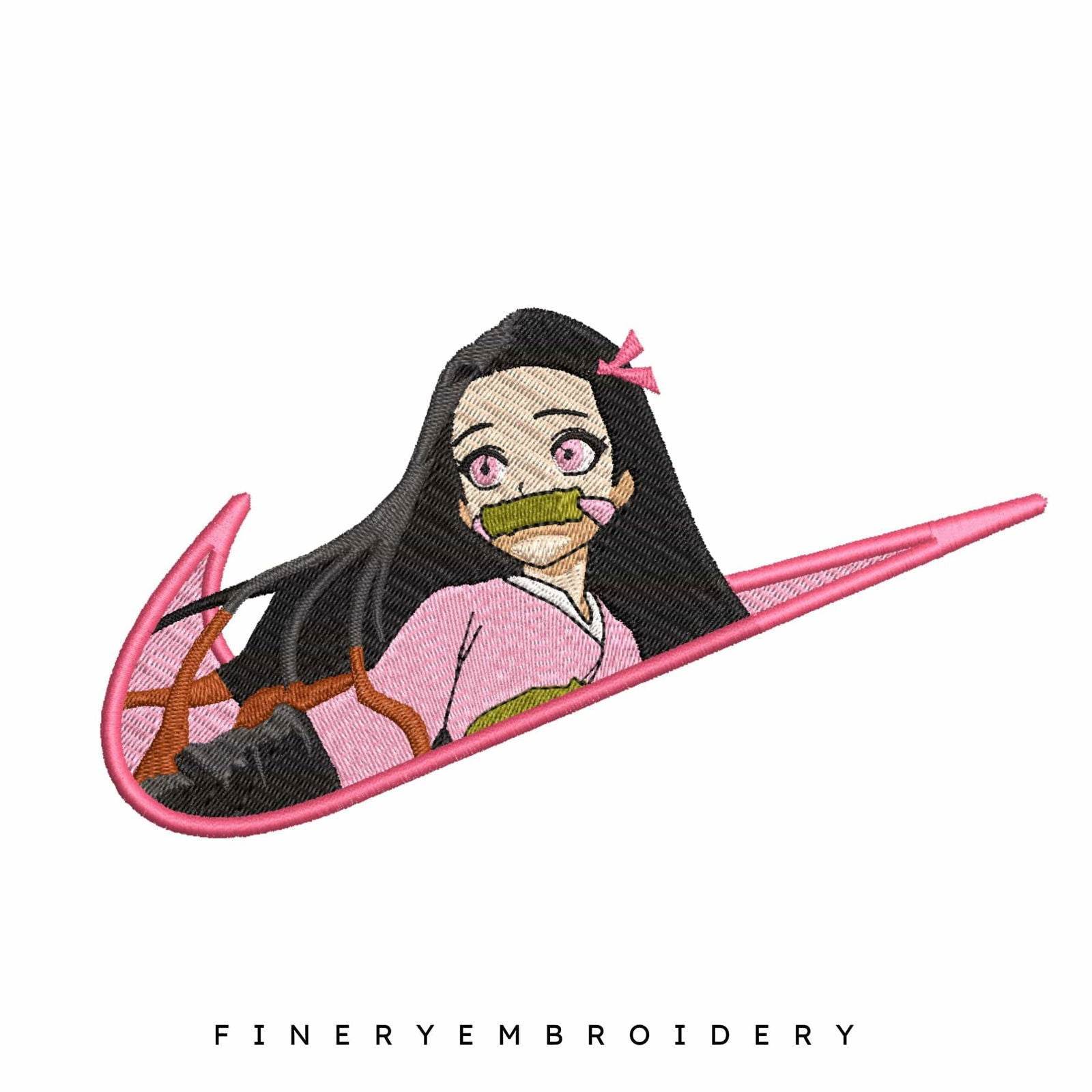 Nike X Nezuko - Embroidery Design - Image 2