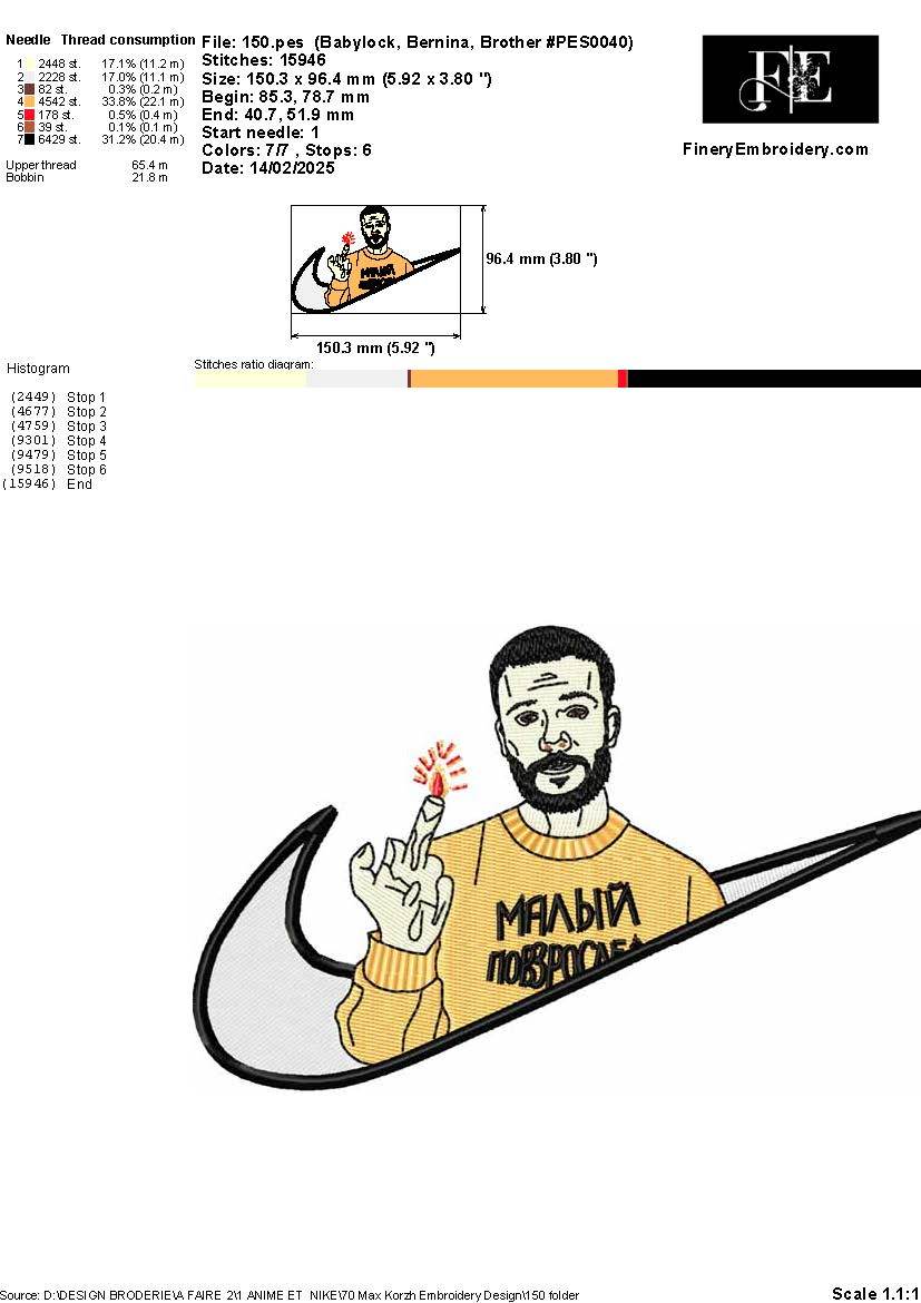 Nike x Swoosh Urban Wave Embroidery Design - Max Korzh - Image 3