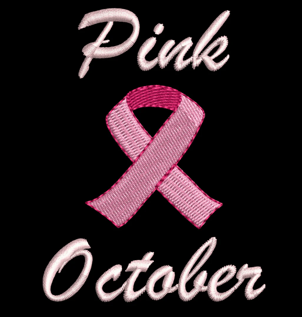 Pink October Embroidery Design Pack – 3 Breast Cancer Awareness Designs - Multiple Languages - Image 8