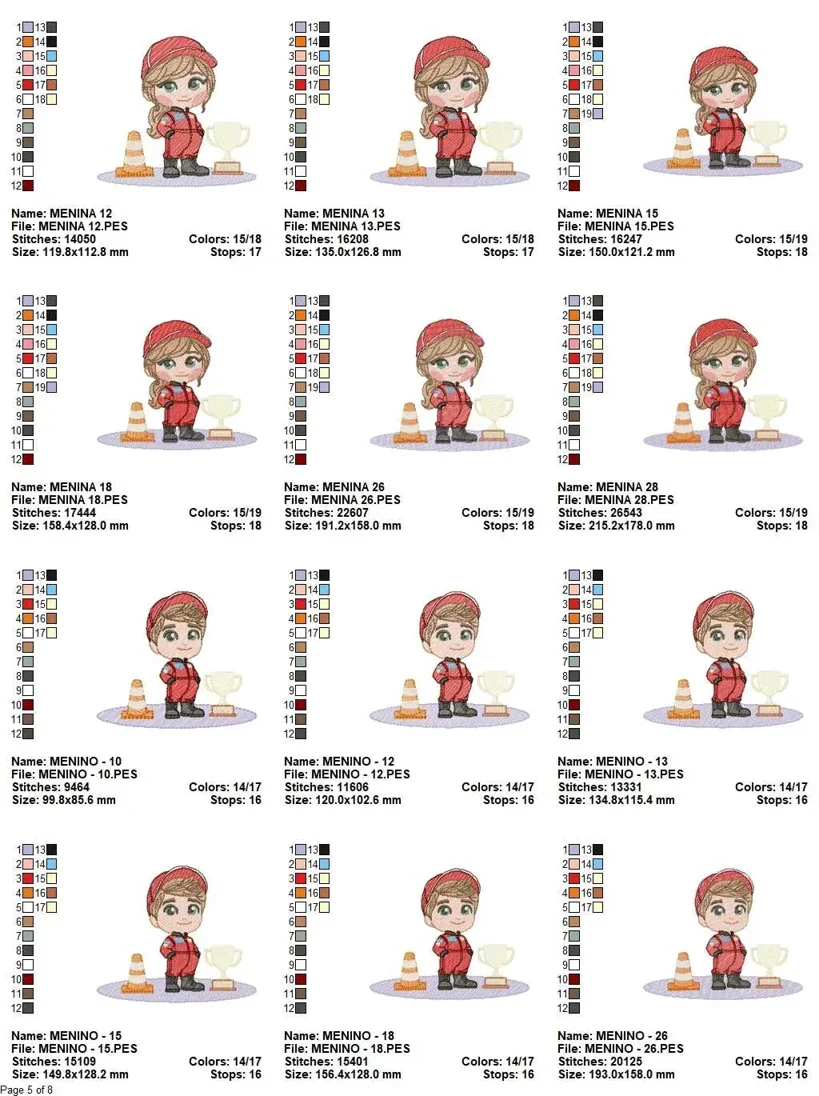 Racing Heroes Embroidery Pack – Cars-Inspired Embroidery Designs Pack - Image 6