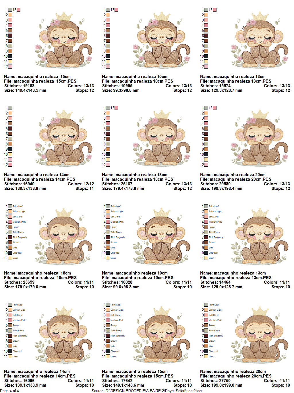 Royal Safari Embroidery Design Collection - Image 7