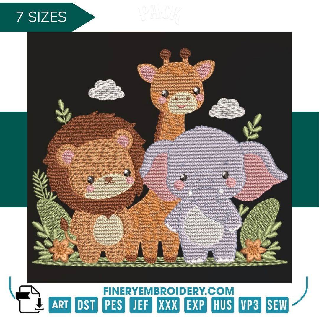 Safari-inspired – 7 Sizes
