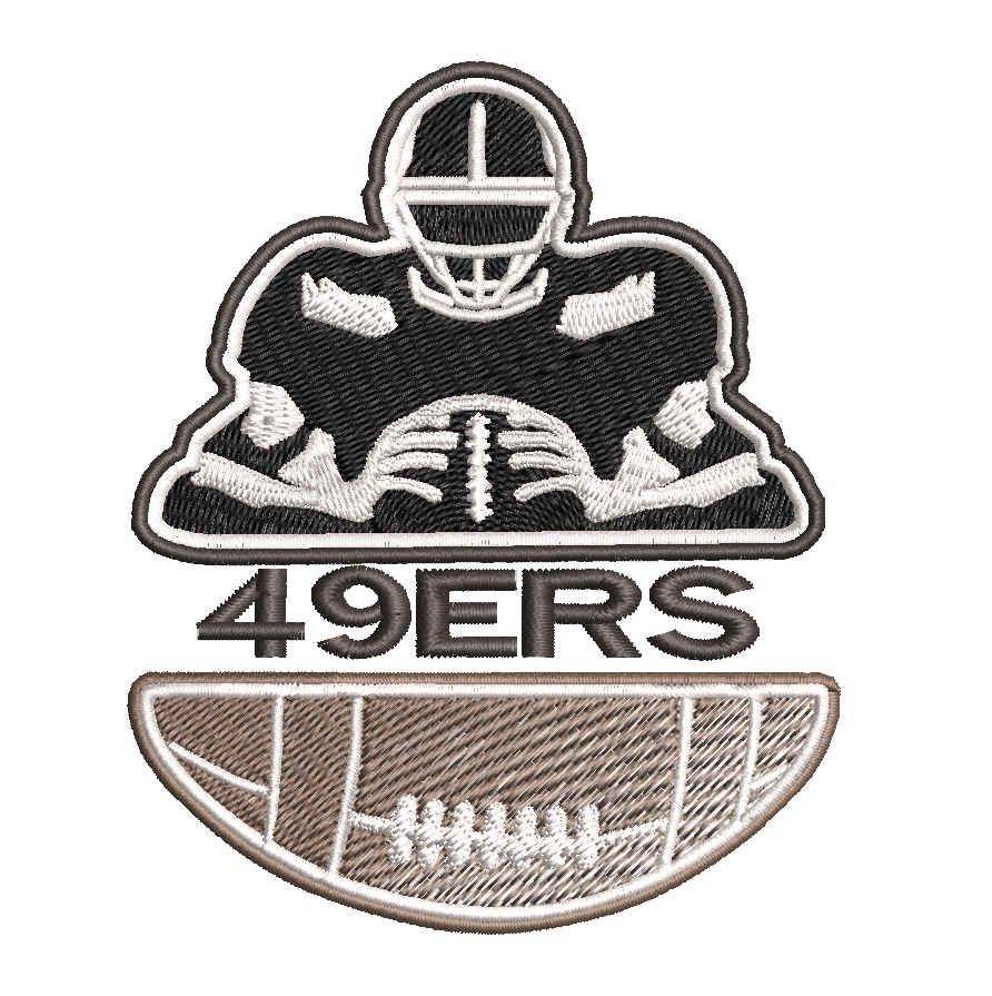 San Francisco 49ers Team Player : Embroidery Design - Image 3