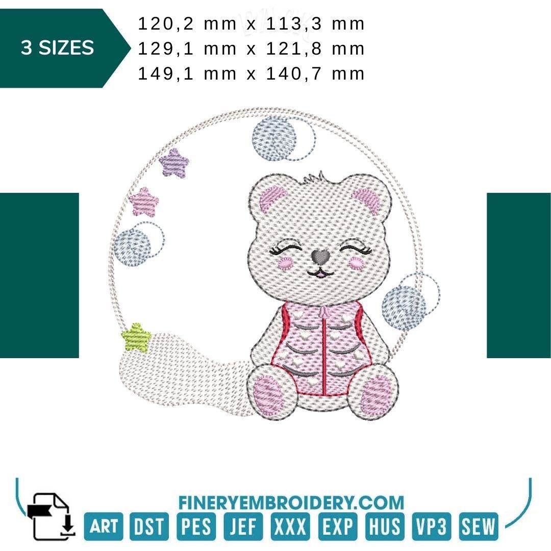 Sleepy Bear Dreams Collection - Embroidery designs - Image 2