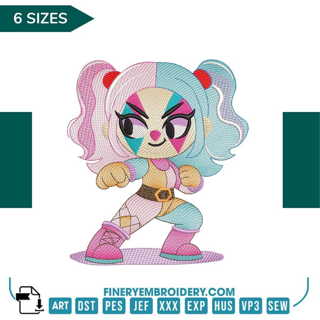 Super Heroes Embroidery Pack - 7 Designs in 6 Different Sizes - Image 6