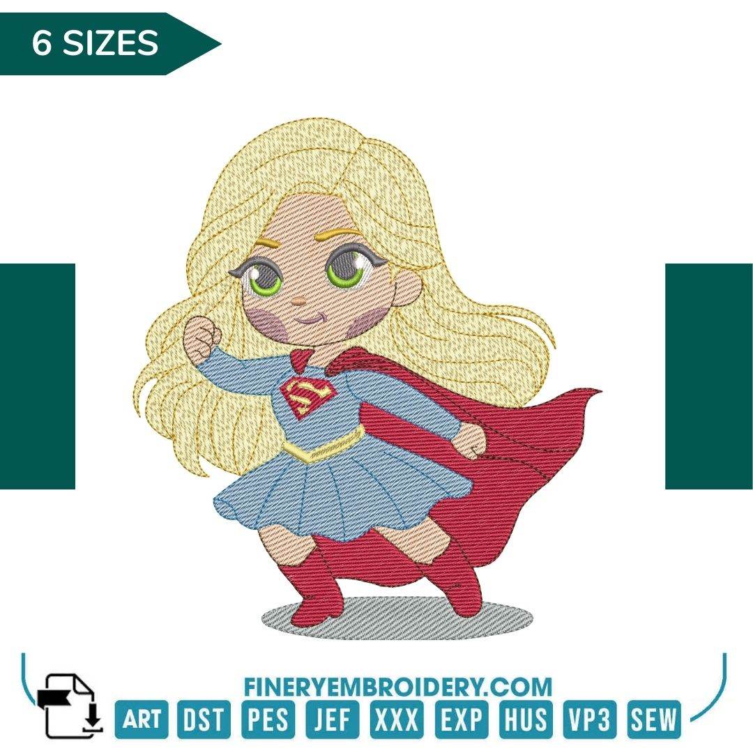 Super Heroes Embroidery Pack - 7 Designs in 6 Different Sizes - Image 7
