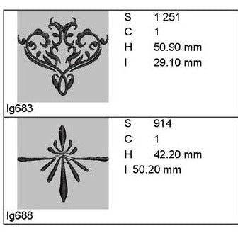 Symbolics borders: Embroidery Design Pack - Image 4