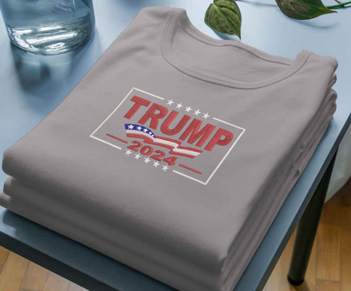 Trump 2024 Embroidery Design - Patriotic Election - Image 2