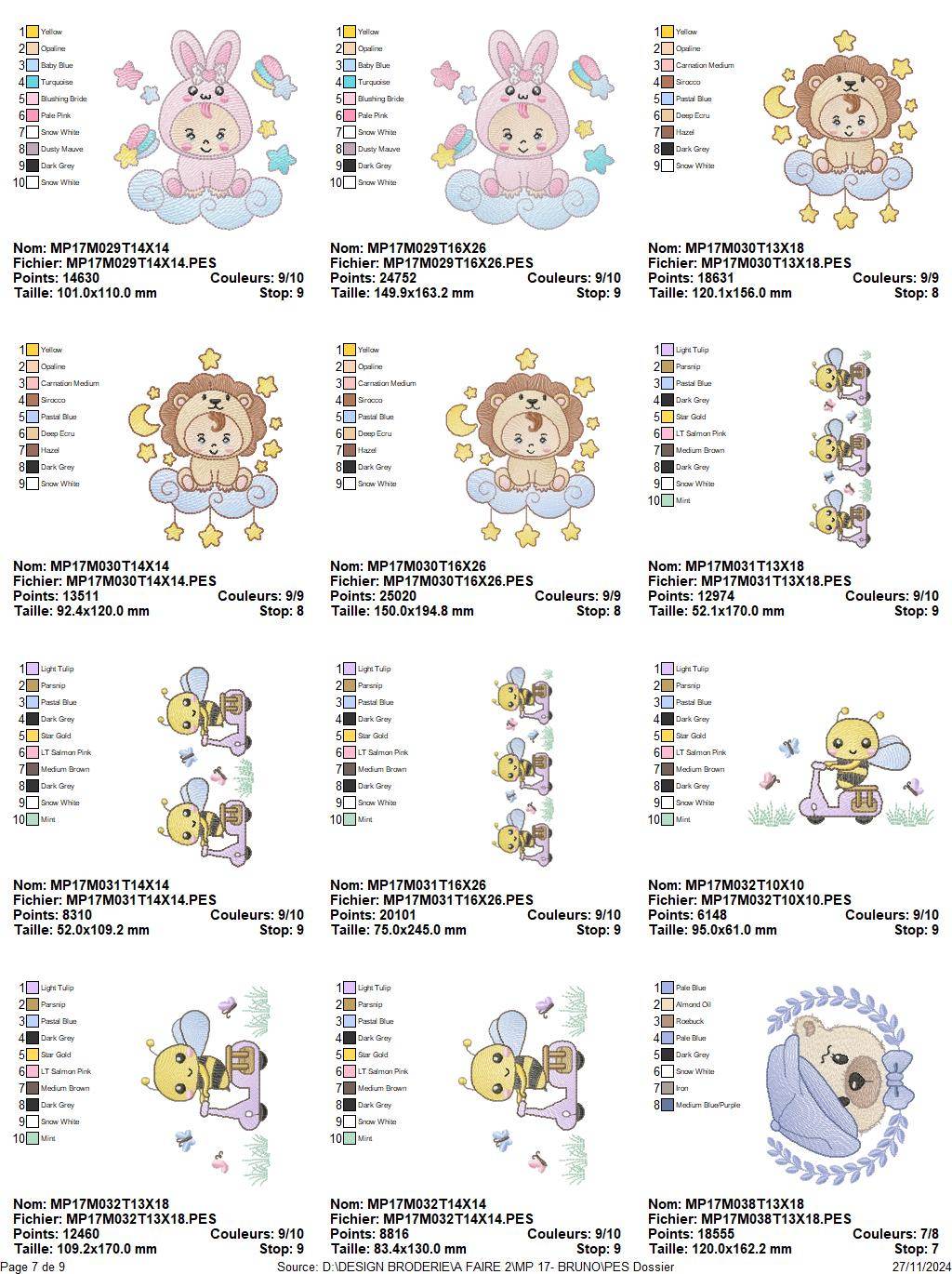 Ultimate Baby and Farm Embroidery Pack – 24 Designs in Multiple Sizes for Endless Creativity - Image 11