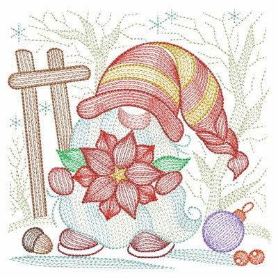 Whimsical Christmas Gnome Embroidery Collection – Festive Designs in 3 Sizes - Image 10