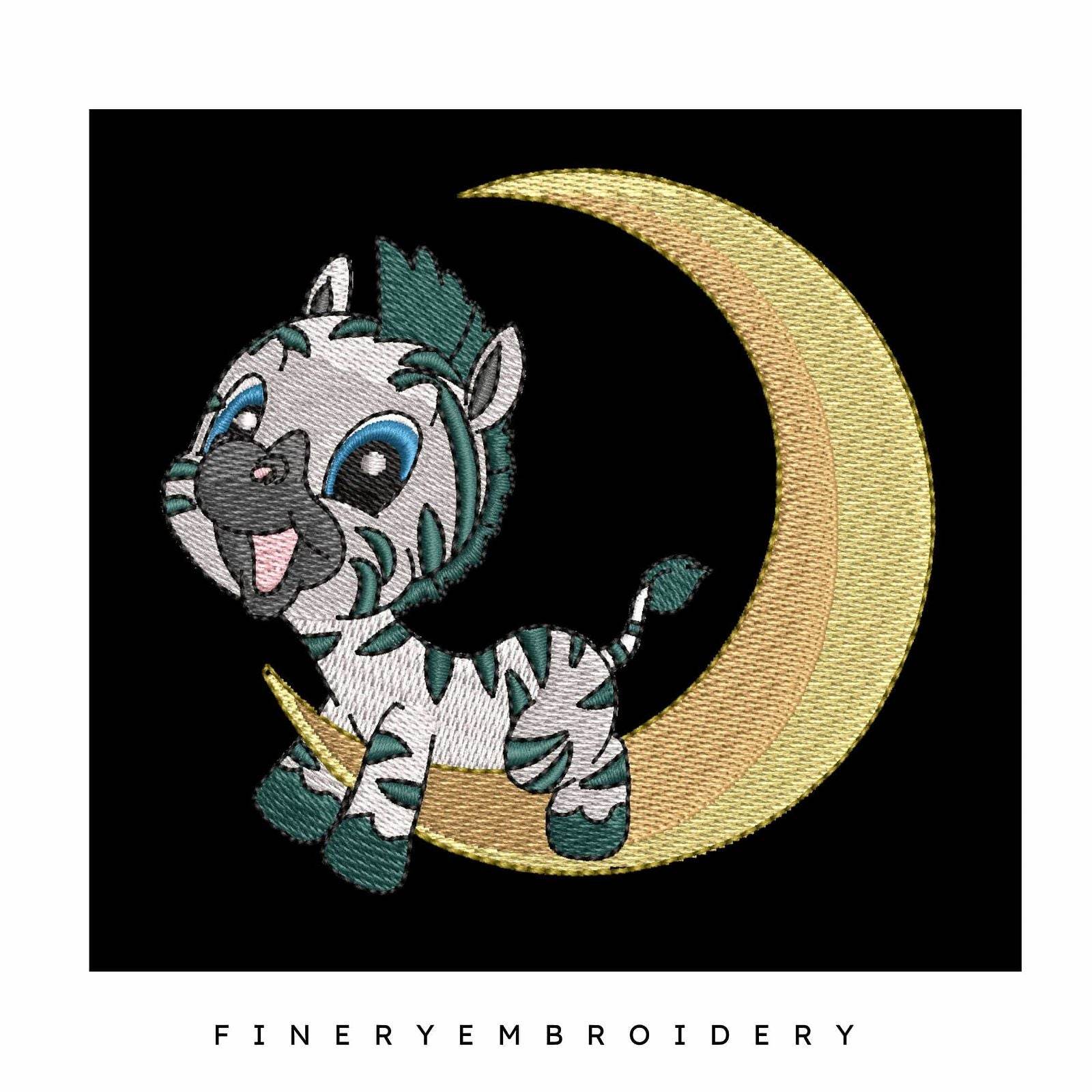 Whimsical Zebra Embroidery Pack: 10 Fun Scenes - Embroidery Designs - Image 2