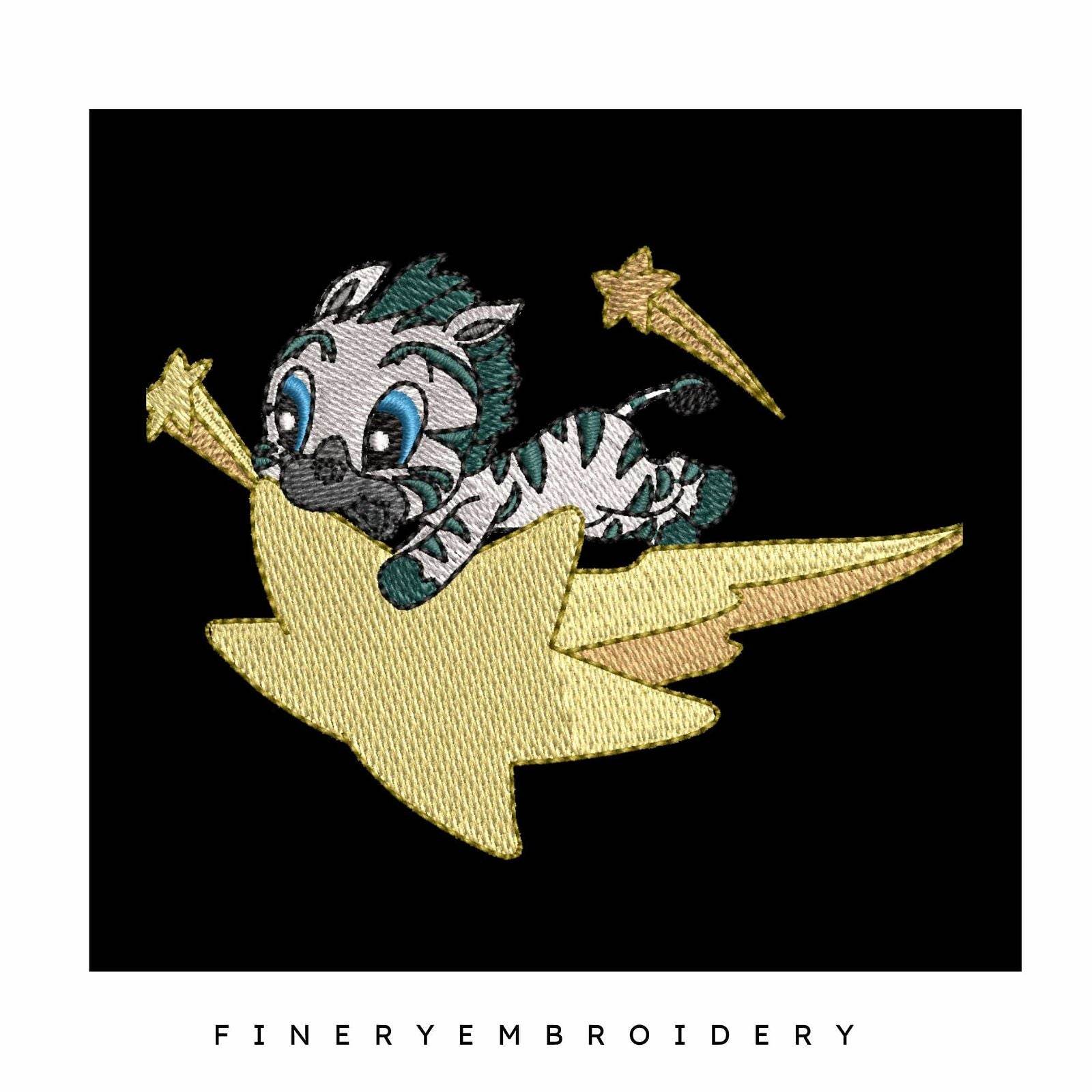 Whimsical Zebra Embroidery Pack: 10 Fun Scenes - Embroidery Designs - Image 5